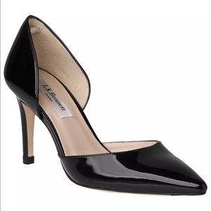 L.K. Bennett Flossie Black D’Orsay Shoes